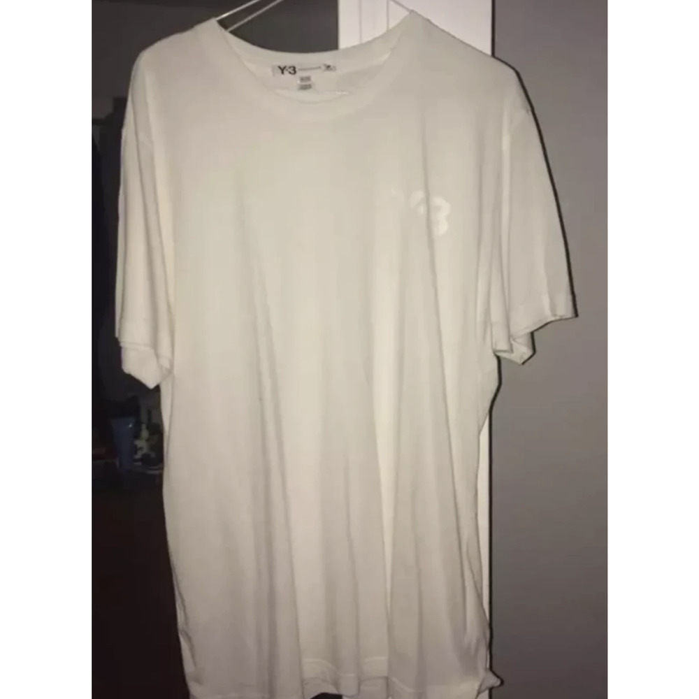 Y-3 White Tee logo Yohji Yamamoto t-shirt size medium
